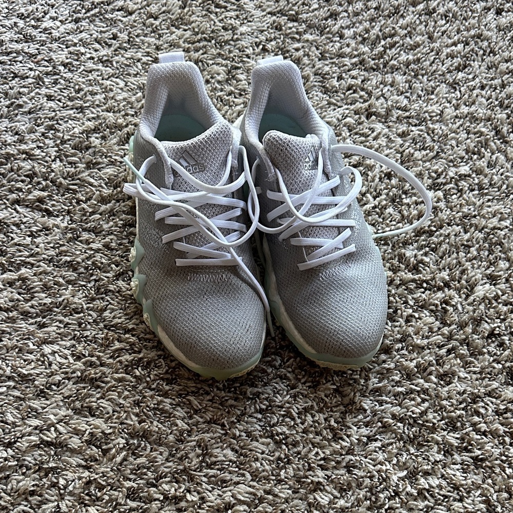 adidas Gray and White Athletic Shoes